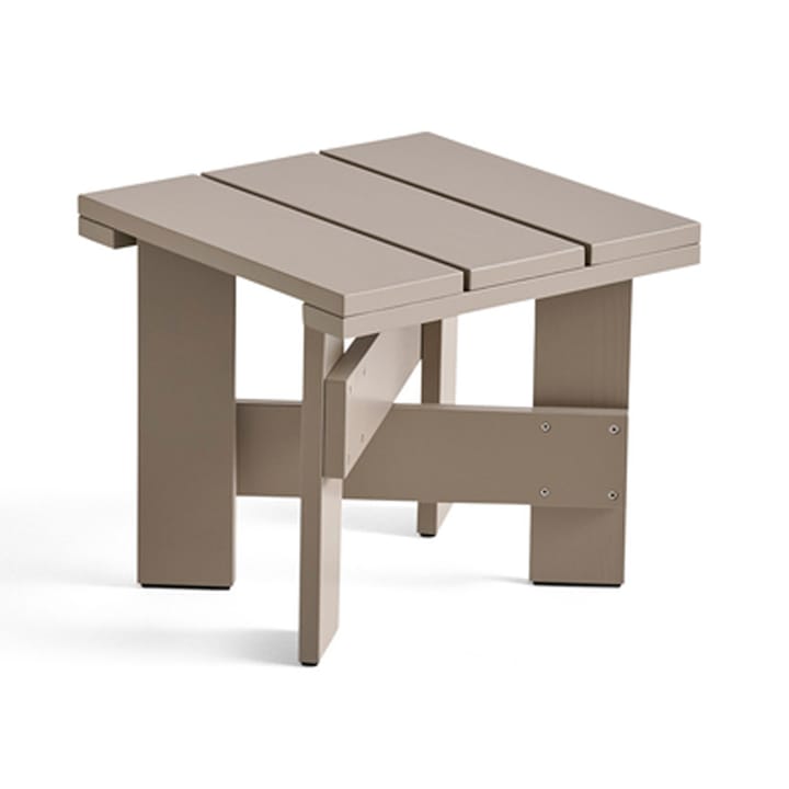 Crate Low Table tafel 45x45x40 cm gelakt sparrenhout - London fog - HAY