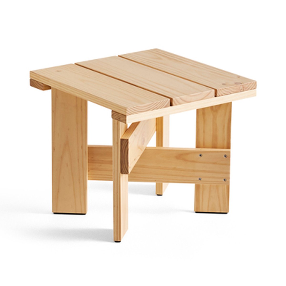 HAY Crate Low Table tafel 45x45x40 cm gelakt sparrenhout Water-based lacquered pinewood