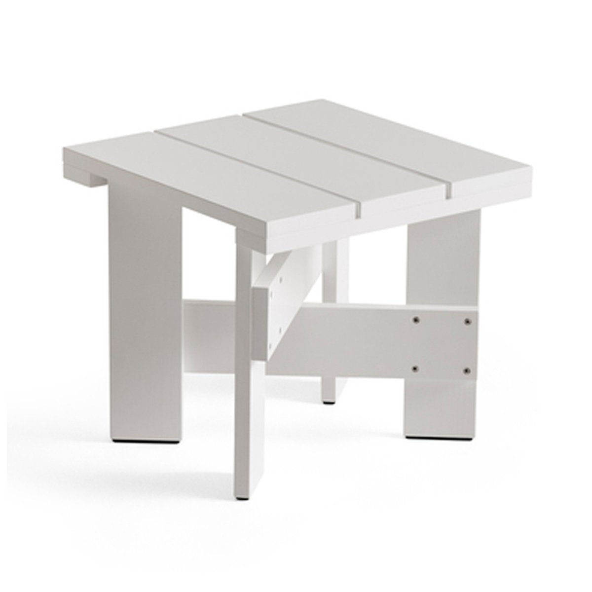 HAY Crate Low Table tafel 45x45x40 cm gelakt sparrenhout White