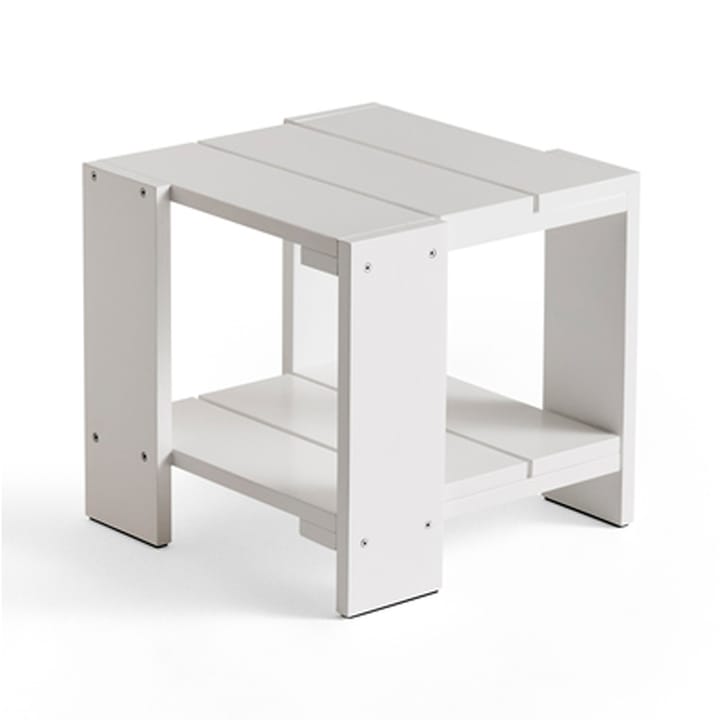 Crate Side Table tafel 49,5x49,5x45 cm gelakt sparrenhout - White - HAY