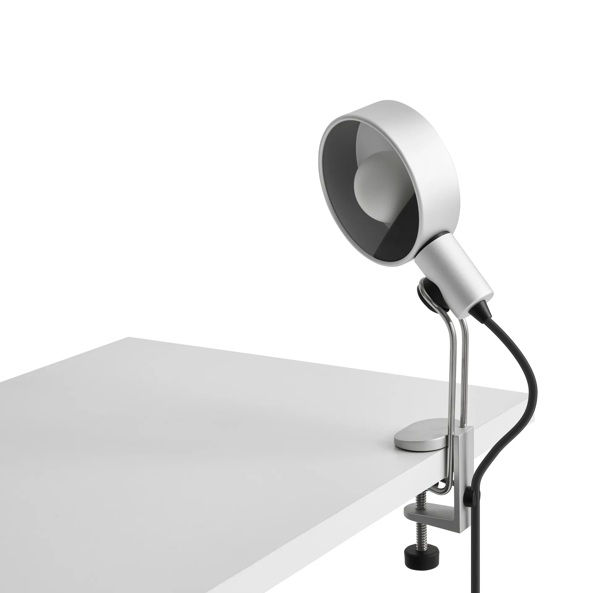 Cupola Clip klemlamp 29,5 cm, Clear anodised HAY