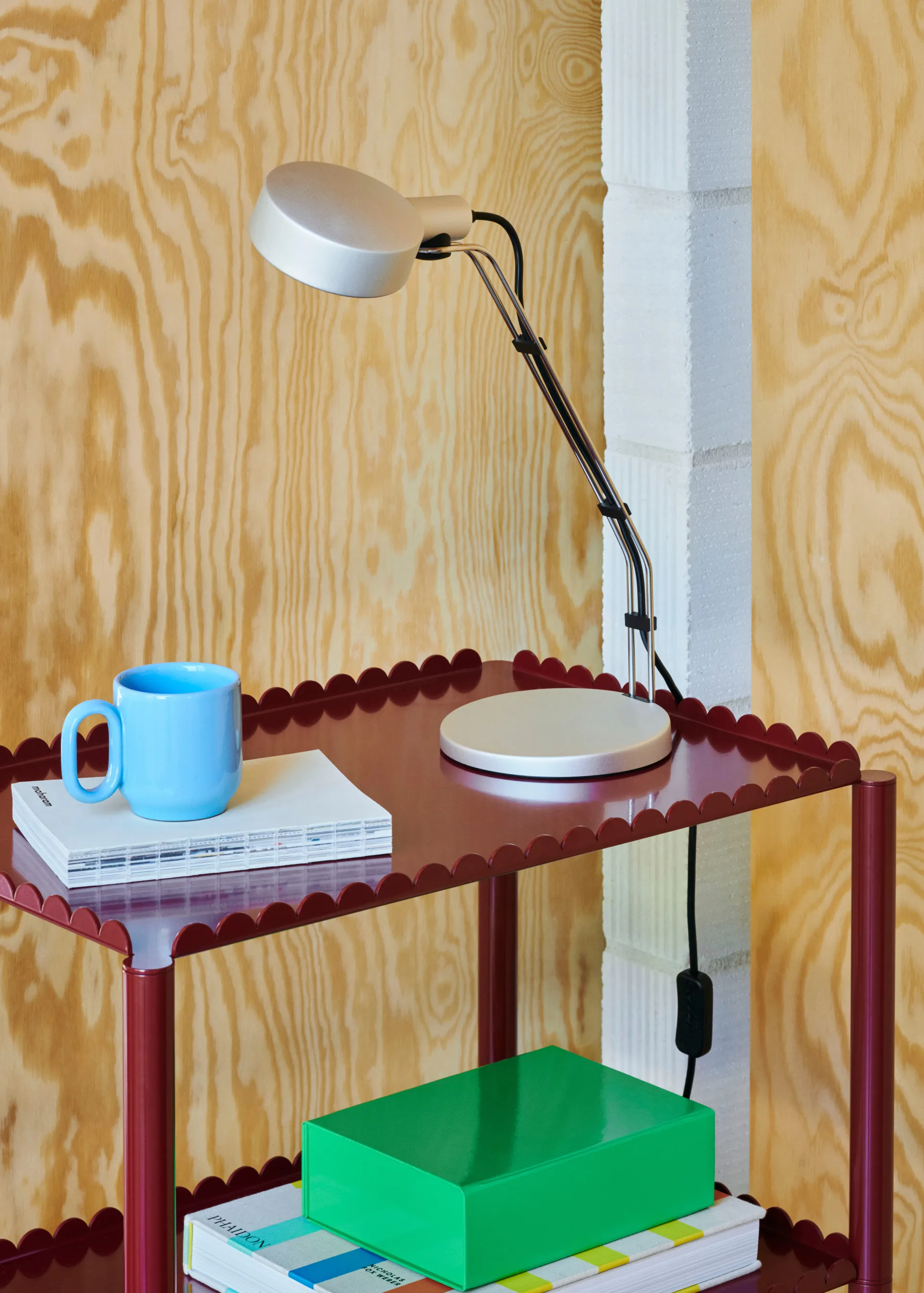 Cupola Desk tafellamp 40,8 cm, Clear anodised HAY