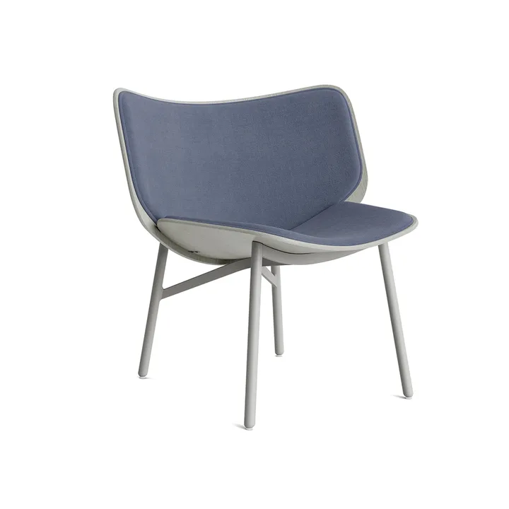 Dapper loungestoel - Blueberry–dusty grey eiken–grijs onderstel - HAY