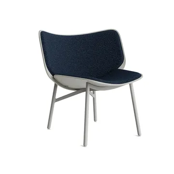 Dapper loungestoel - Flamiber J4 dark blue–dusty grey eiken–grijs onderstel - HAY