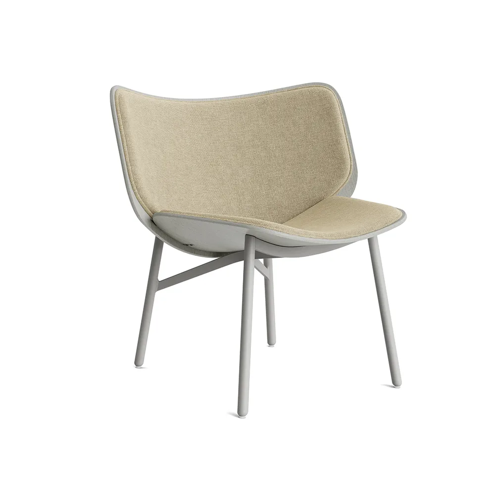 Dapper loungestoel, Linen dark beige–dusty grey eiken–grijs onderstel HAY