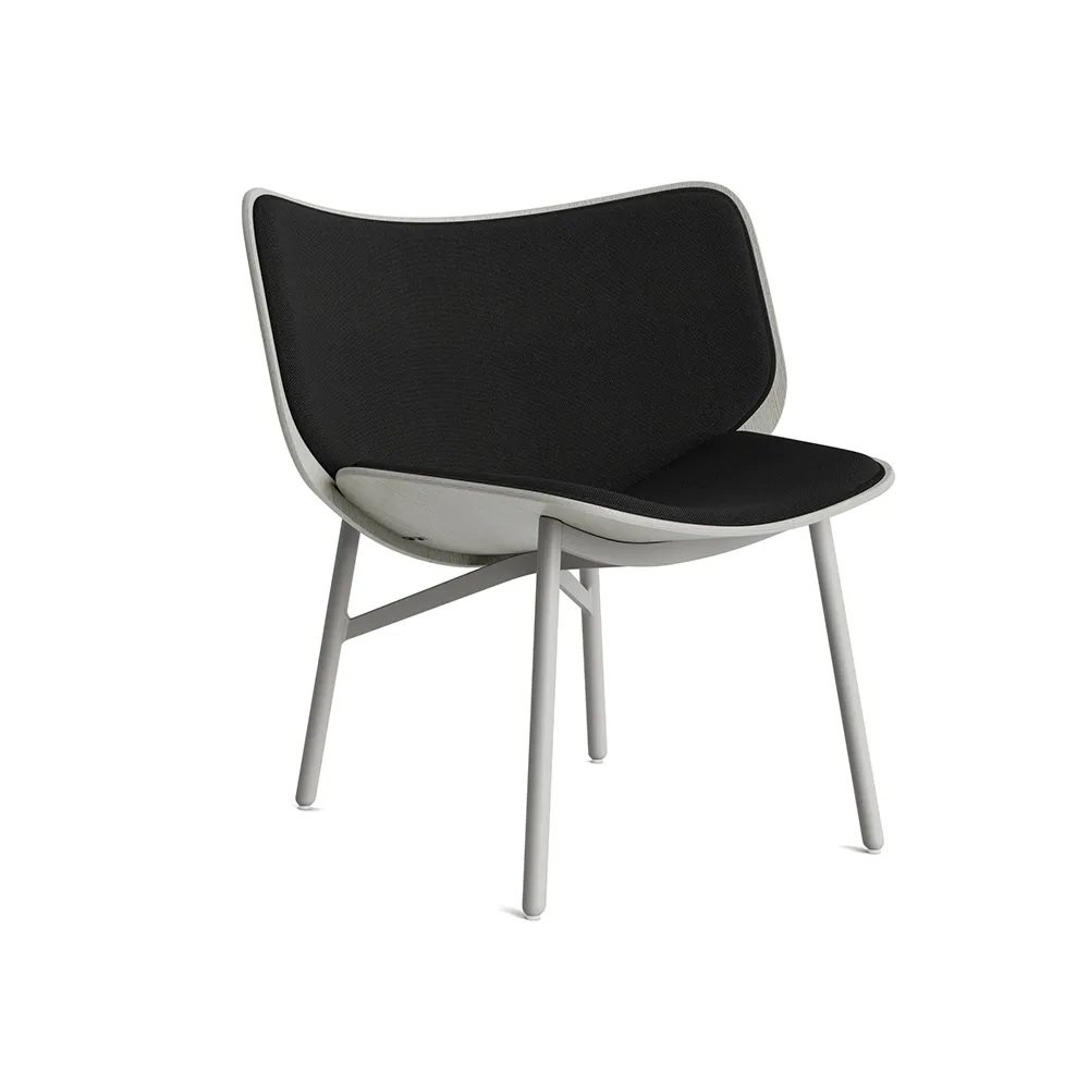Dapper loungestoel, Steelcut 190 black–dusty grey eiken–grijs onderstel HAY