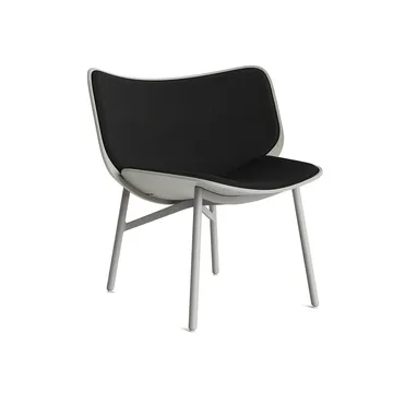 Dapper loungestoel - Steelcut 190 black–dusty grey eiken–grijs onderstel - HAY