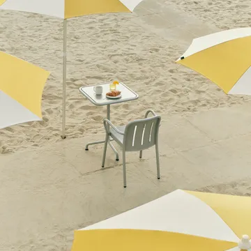 Deville tafel 60x70x74 cm - Silver grey - HAY