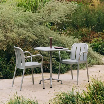 Deville tafel - Silver grey, 60x70x74 cm - HAY