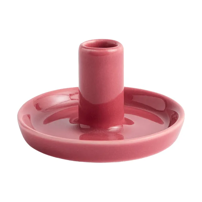 Disc kaarsenhouder, Berry pink, x-small, Ø7x4 cm HAY