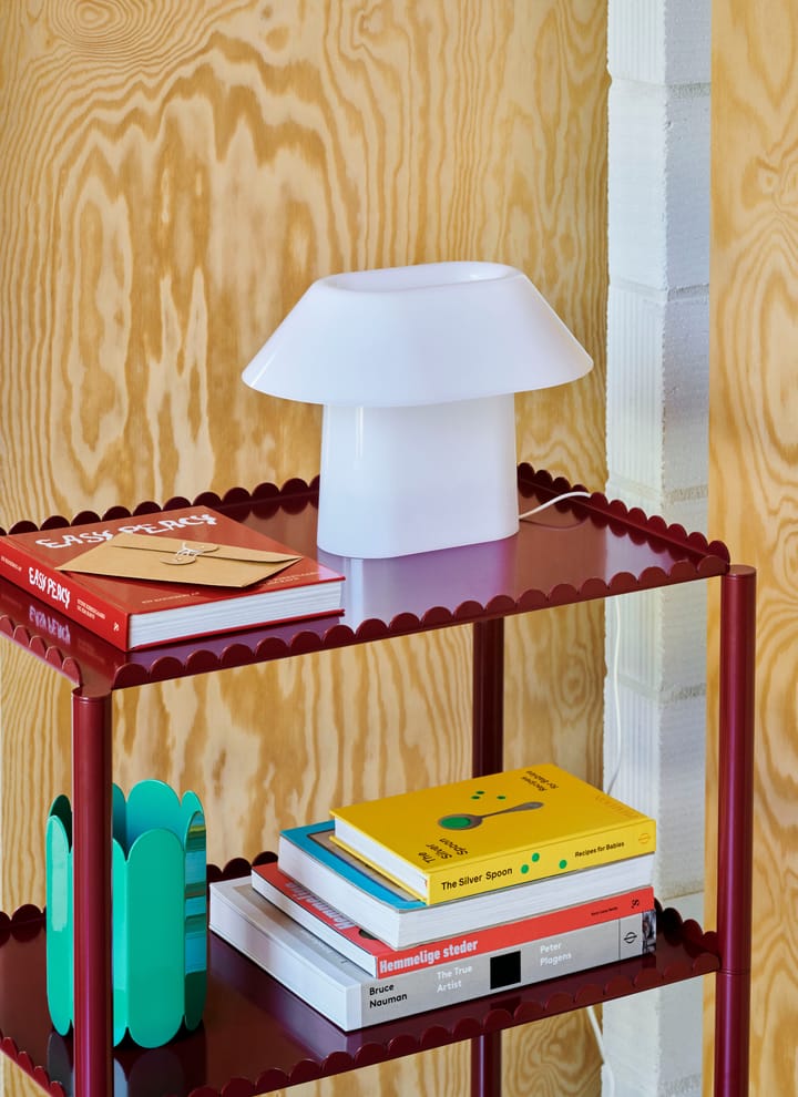 Drome Table tafellamp 31,5x22 cm, Opal acrylic HAY
