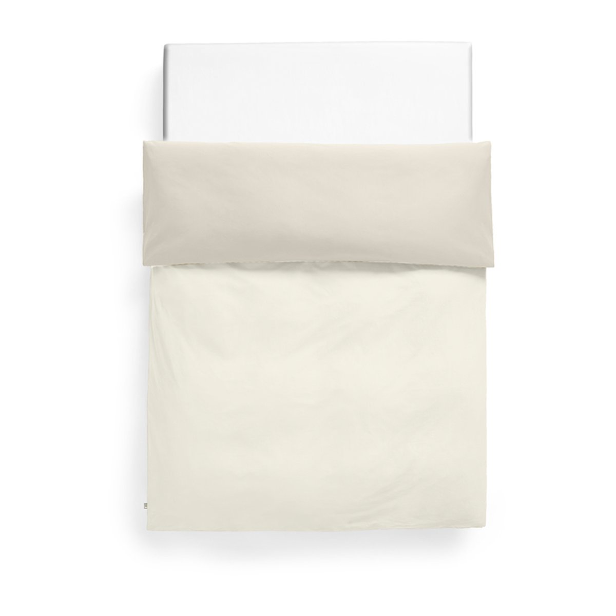 HAY Duo dekbedovertrek 220x220 cm Ivory | Scandinavisch Interieur | Dekbedovertrekken | Beige