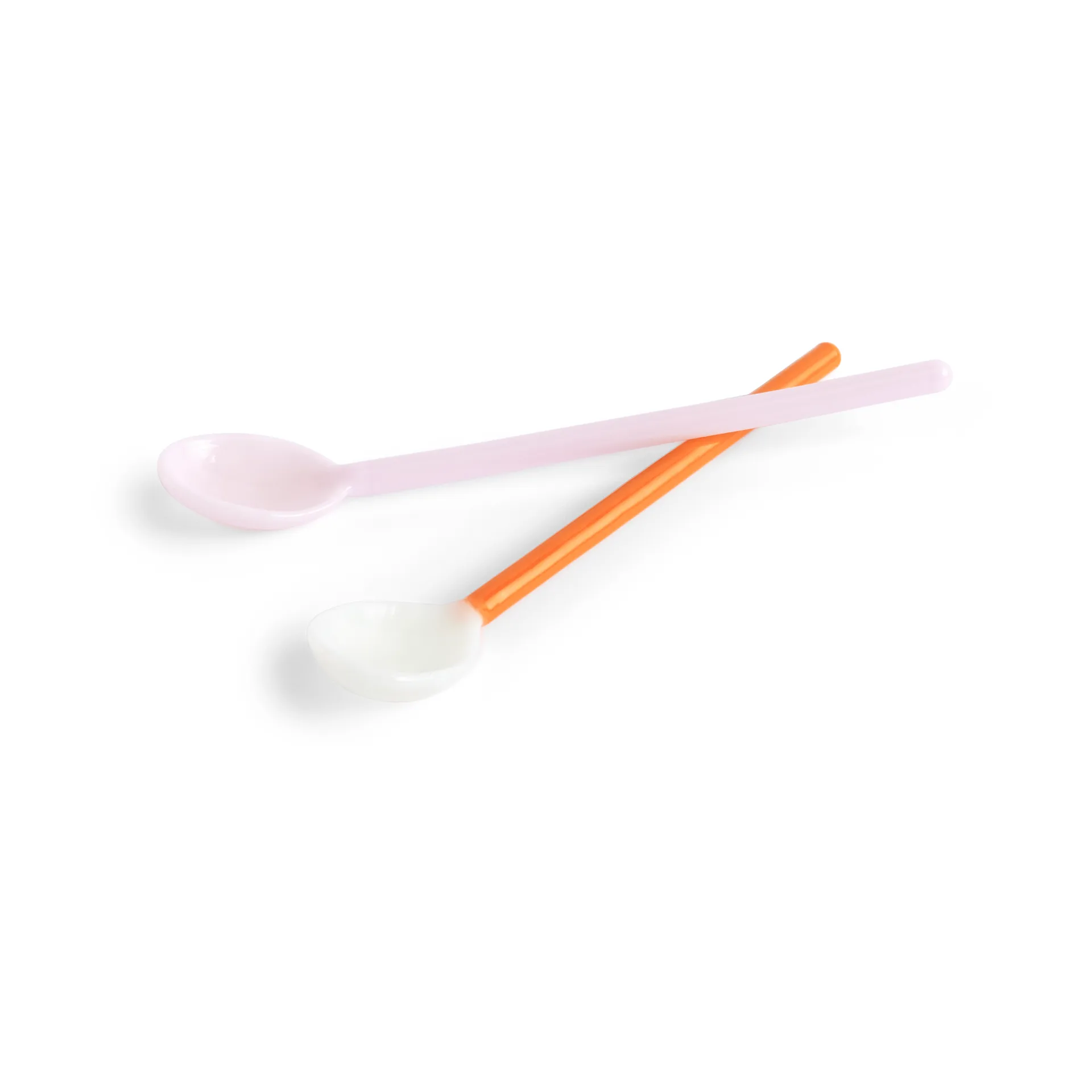 Duo ijslepel 2-pack, Light pink-bright orange  HAY