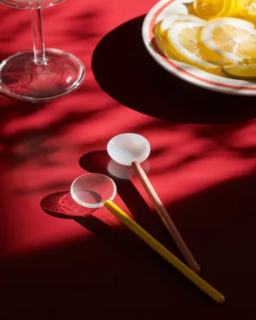 Duo ijslepel 2-pack - Light pink-bright orange  - HAY