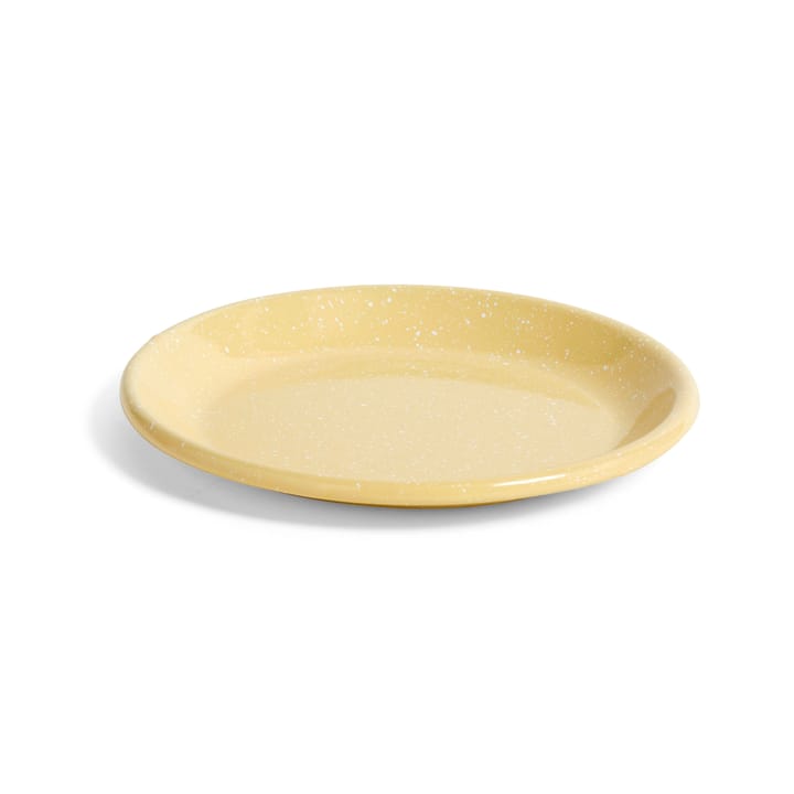 Emaille bord Ø21 cm - Dust light yellow - HAY