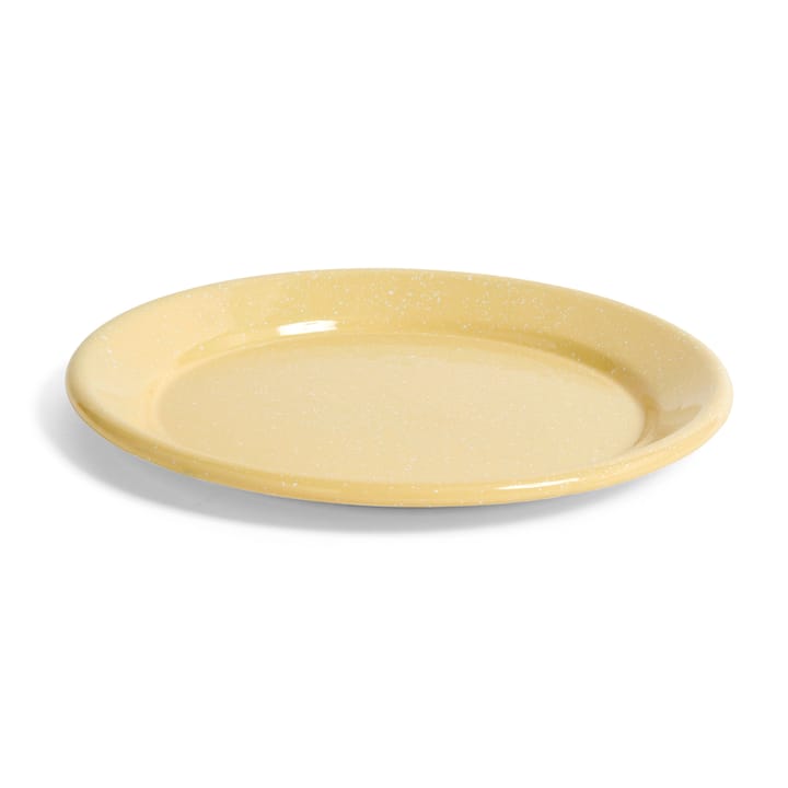 Emaille bord Ø25,5 cm - Dust light yellow - HAY
