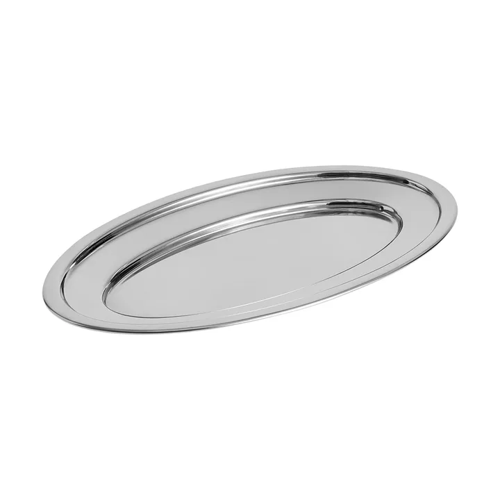 Essential Steel serveerschaal - Roestvrij staal, ovaal, medium - HAY