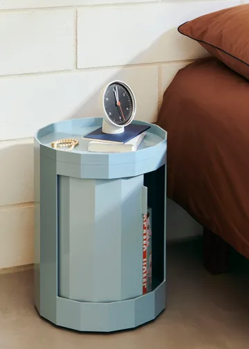 Facet Cabinet 100 bijzettafel - Misty blue - HAY