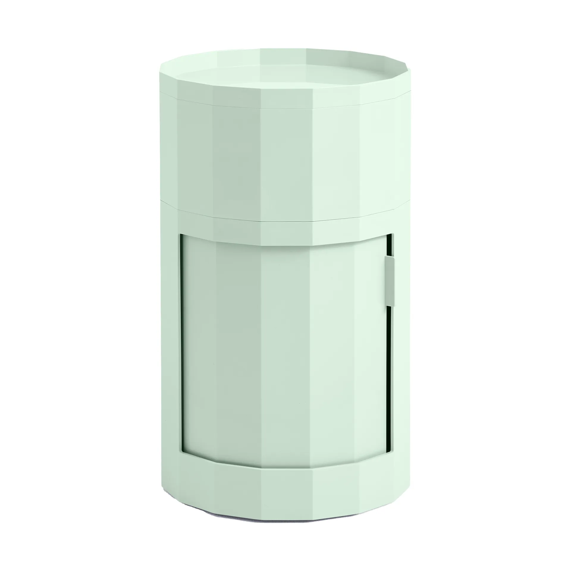 Facet Cabinet high bijzettafel voeten/wielen 66 cm, Soft mint HAY