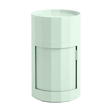 Facet Cabinet high bijzettafel voeten/wielen 66 cm - Soft mint - HAY