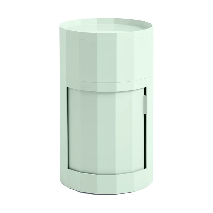 Facet Cabinet high bijzettafel voeten/wielen 66 cm - Soft mint - HAY