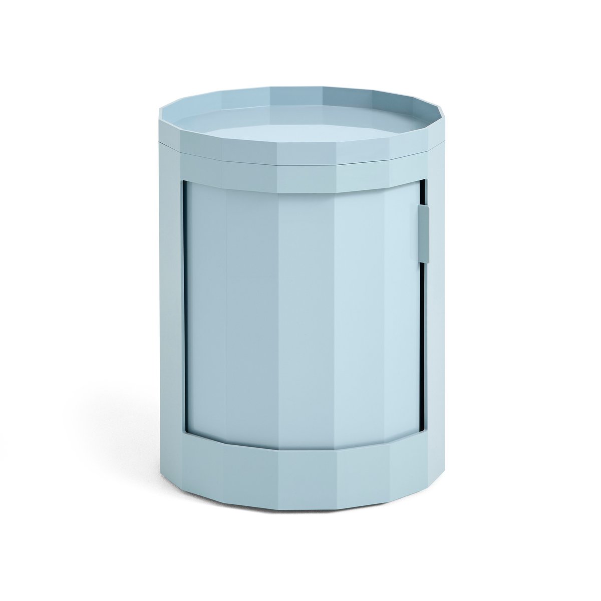 HAY Facet Cabinet low bijzettafel 49 cm Misty blue | Scandinavisch Interieur | Bijzettafels | Blauw