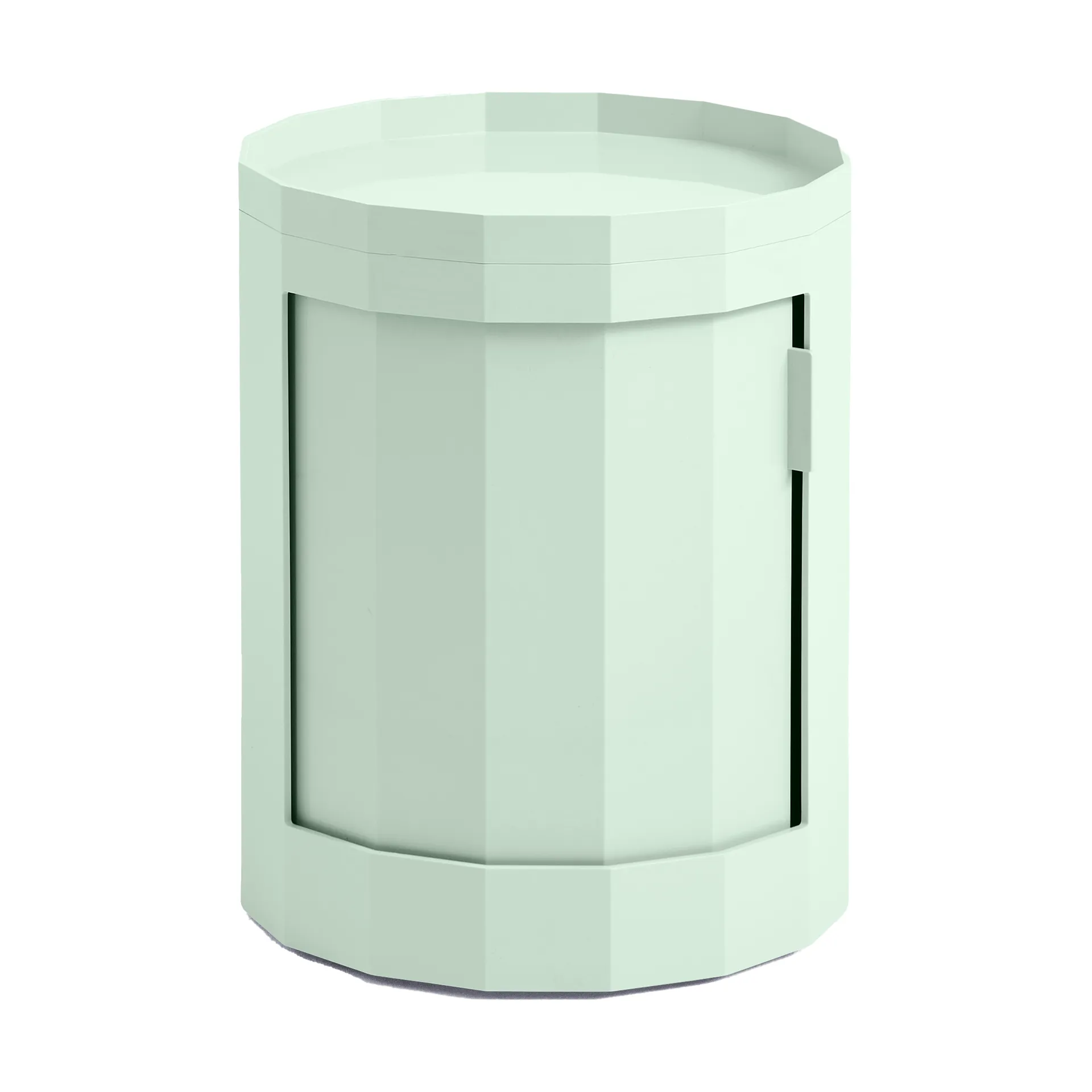 Facet Cabinet low bijzettafel voeten/wielen 49 cm, Soft mint HAY