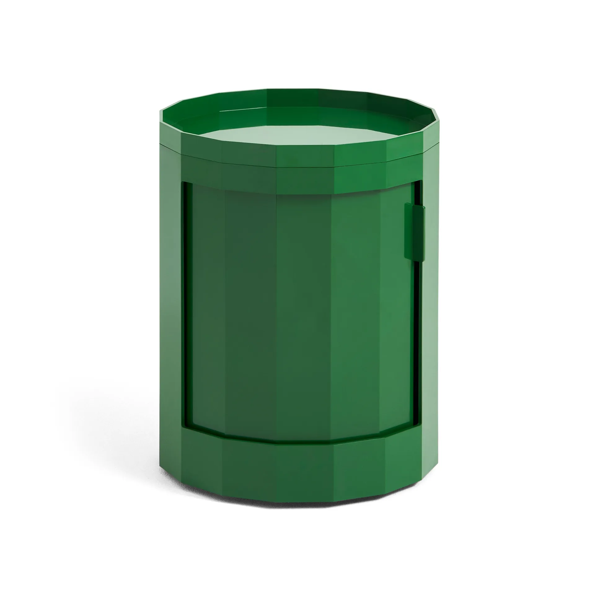 Facet Cabinet low bijzettafel voeten/wielen 49 cm, Spinach green HAY