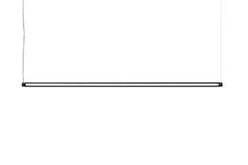 Factor Linear Suspension plafondlamp 1500 Diffused - Soft black - HAY