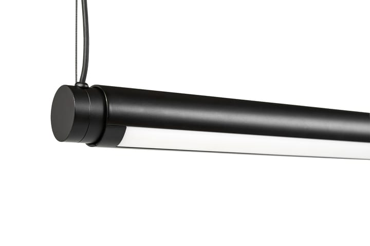 Factor Linear Suspension plafondlamp 1500 Diffused, Soft black HAY