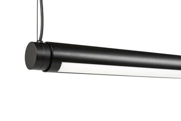 Factor Linear Suspension plafondlamp 1500 Diffused - Soft black - HAY