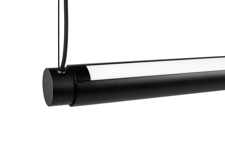 Factor Linear Suspension plafondlamp 1500 Diffused - Soft black - HAY