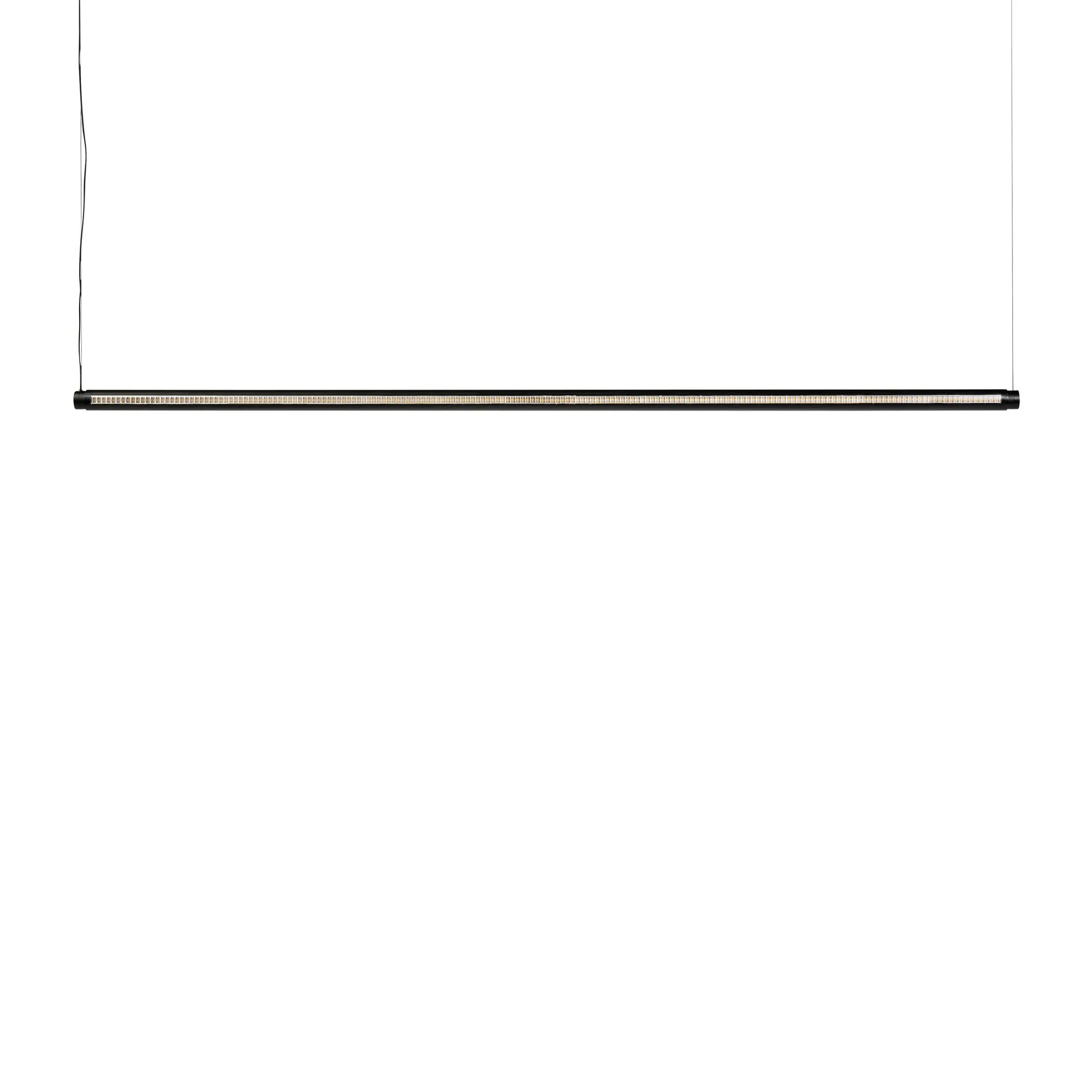 Factor Linear Suspension plafondlamp 1500 Directional, Soft black HAY