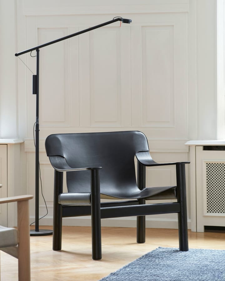 Fifty-Fifty floor vloerlamp, Soft black HAY