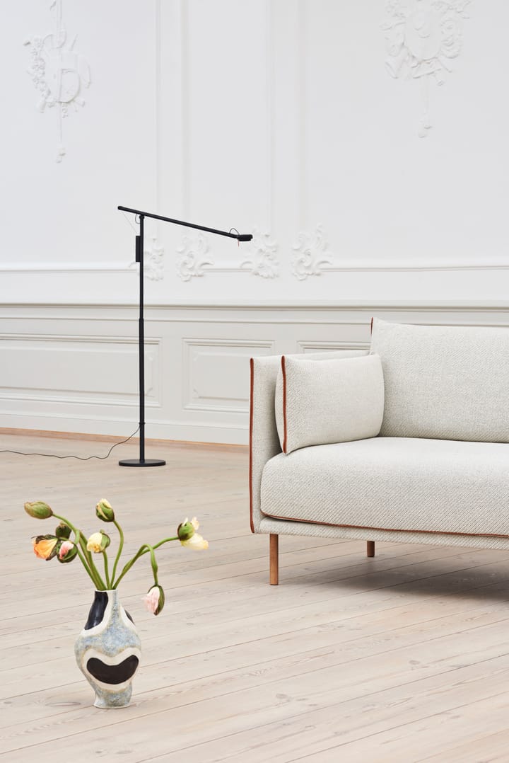 Fifty-Fifty floor vloerlamp, Soft black HAY