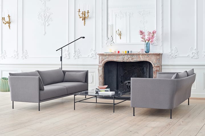 Fifty-Fifty floor vloerlamp, Soft black HAY
