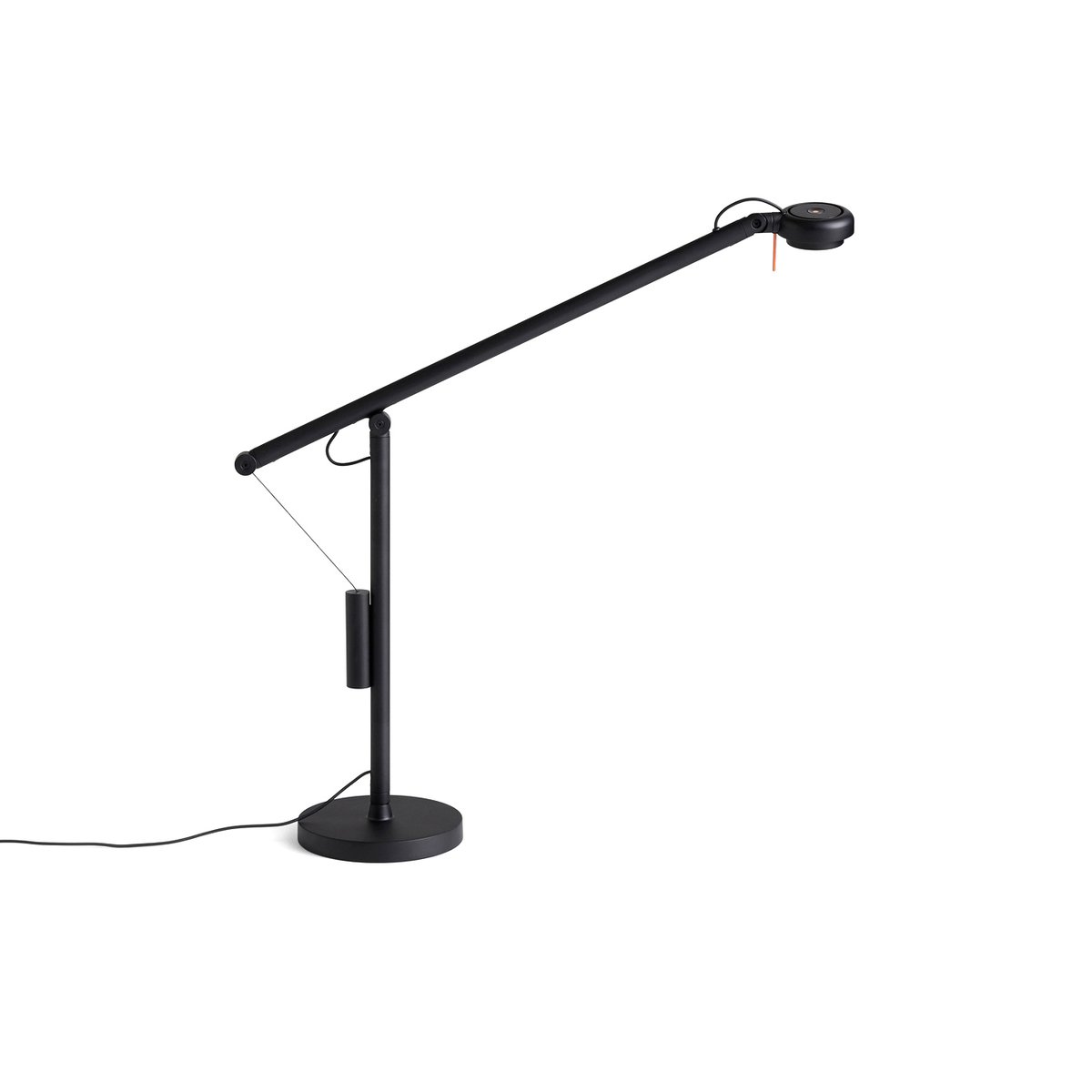 HAY Fifty-Fifty Mini tafellamp Soft black | Scandinavisch Interieur | Bureau- & tafellampen | Zwart