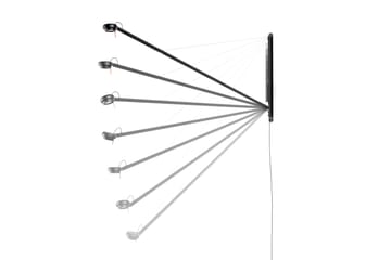 Fifty-Fifty wall wandlamp - Soft black - HAY