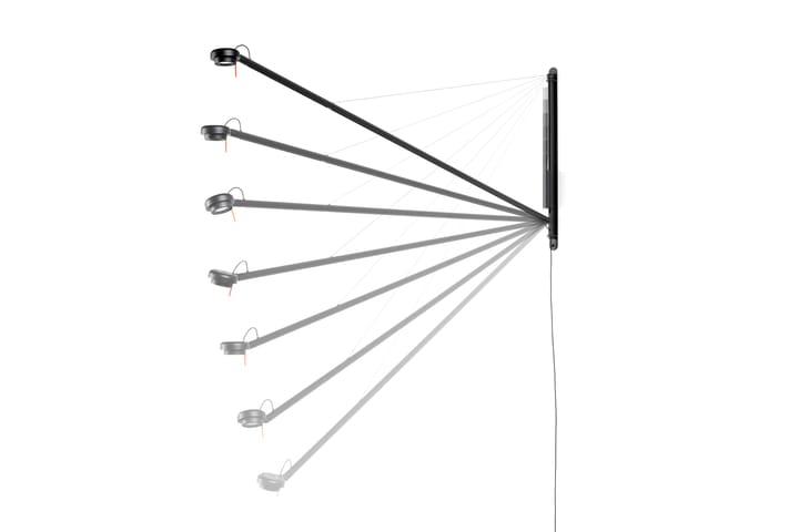 Fifty-Fifty wall wandlamp, Soft black HAY