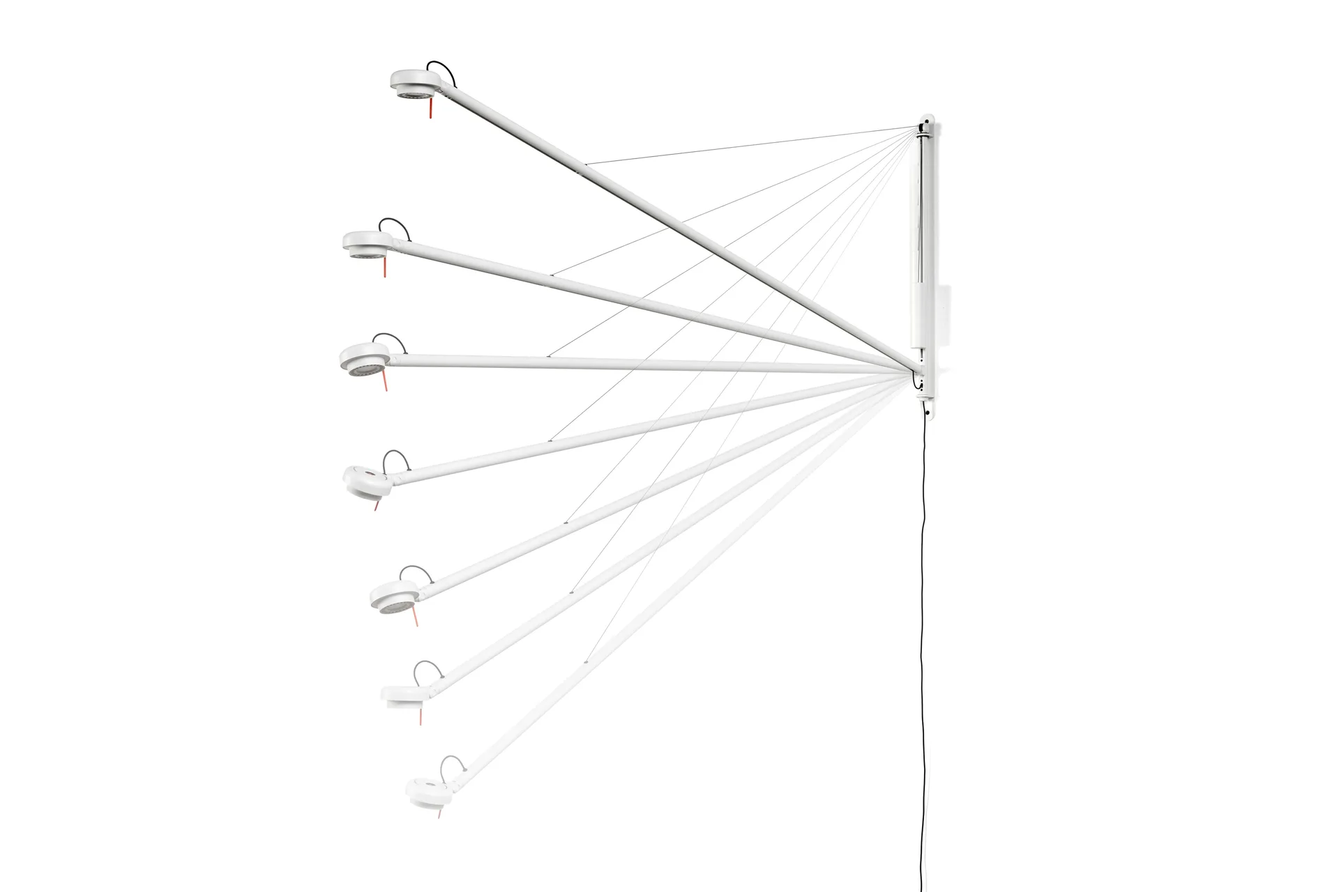 Fifty-Fifty wandlamp, Cream white HAY