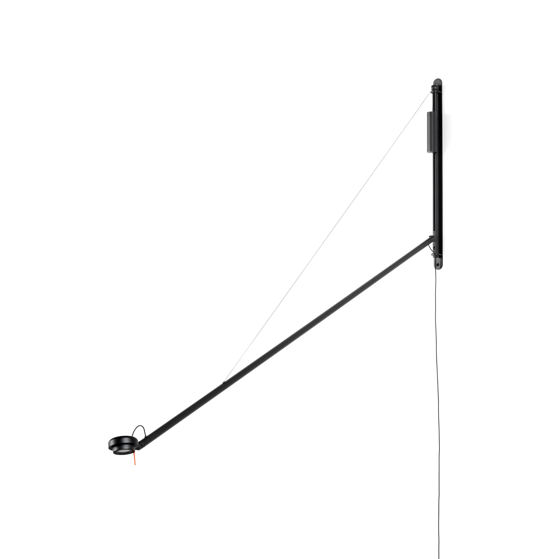 Fifty-Fifty wandlamp, Soft black HAY