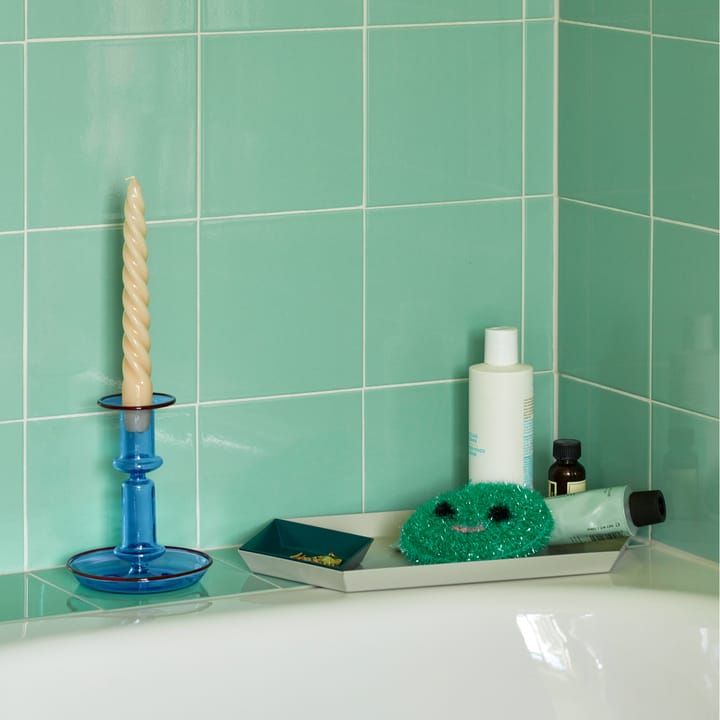 Flare medium kandelaar, Light blue-red HAY