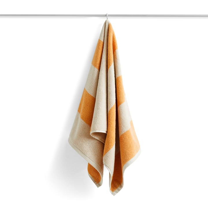 Frotté Stripe handdoek 50x100 cm - Warm yellow - HAY