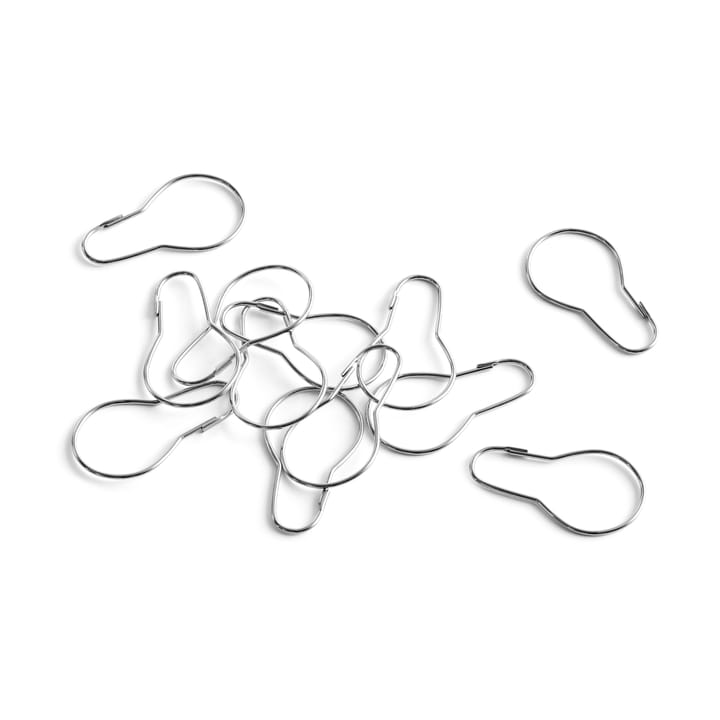 Gordijnringen voor douchegordijn 12-pack, Chrome HAY