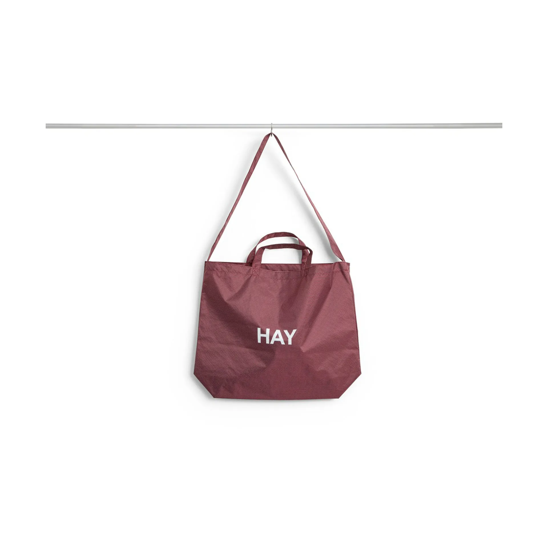 Grid Crossover Bag tas medium, Burgundy, medium HAY