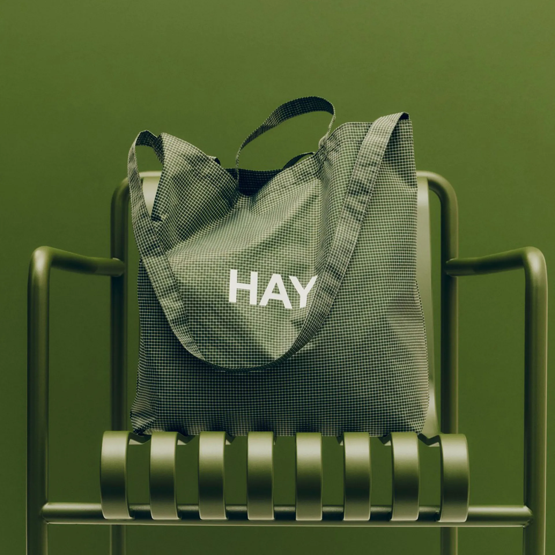 Grid Crossover Bag tas medium, Dark green, medium HAY