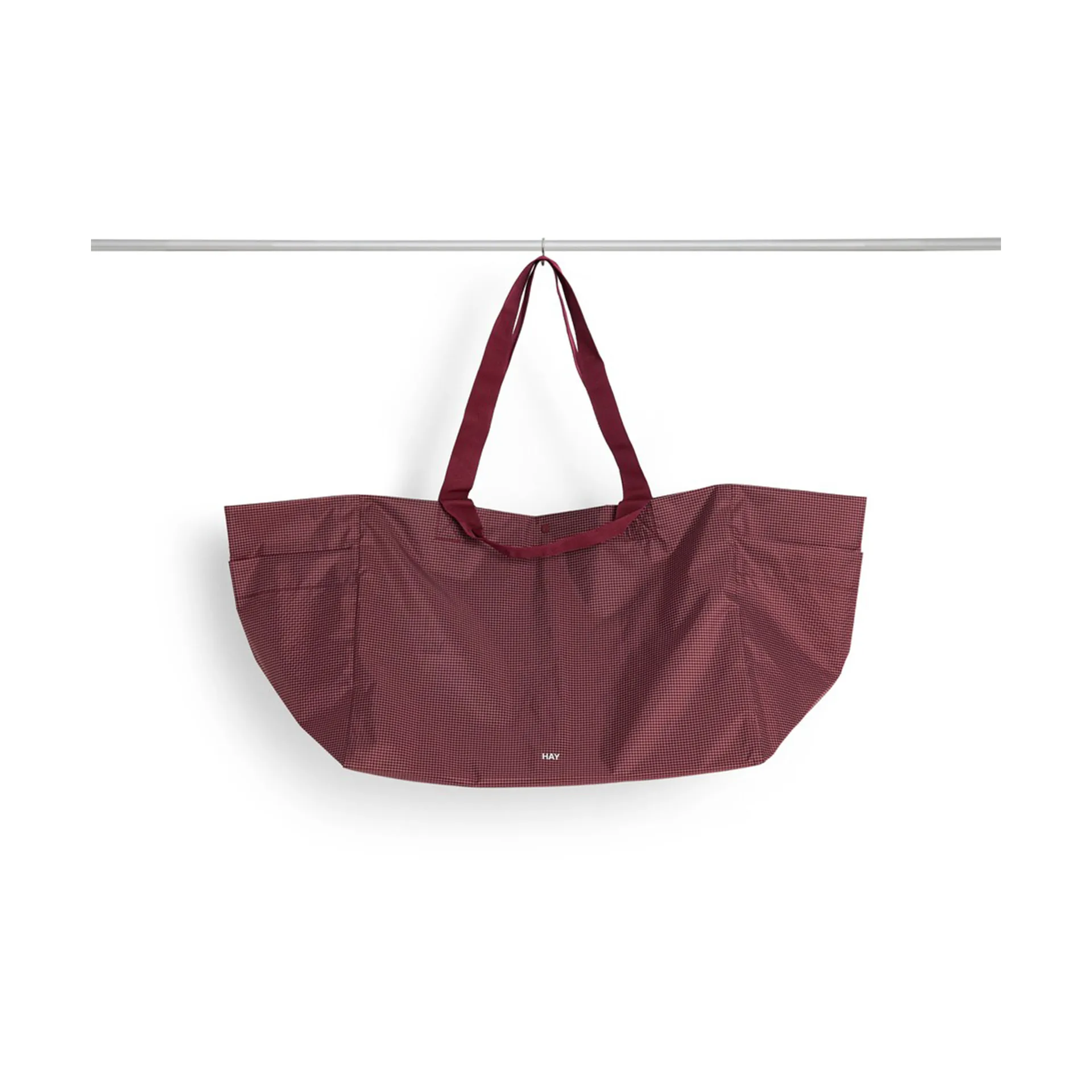 Grid Weekend Bag tas, Burgundy, large HAY