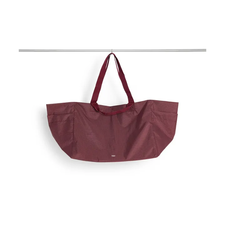 Grid Weekend Bag tas - Burgundy, large - HAY