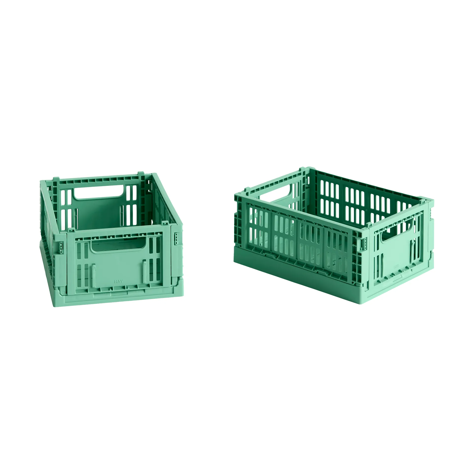 HAY Colour Crate Mini 2-pack 13x17 cm, Dark mint HAY