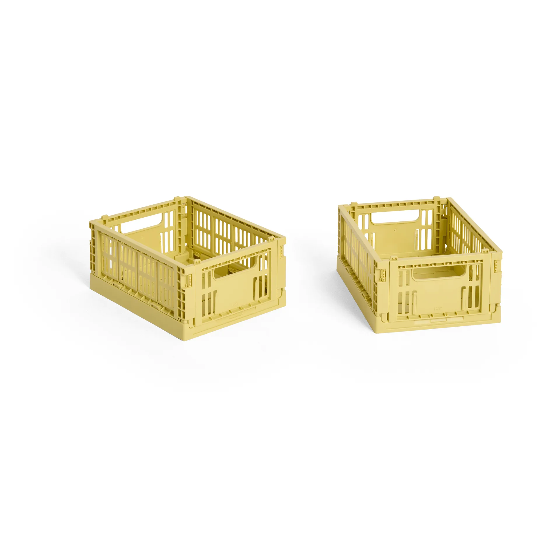 HAY Colour Crate Mini 2-pack 13x17 cm, Dusty yellow HAY